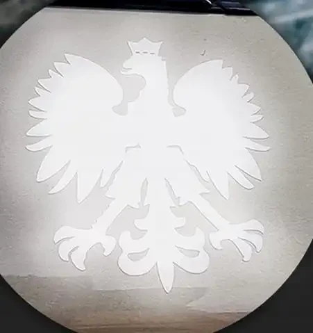 Naklejka Orzeł Godło Polski ODBLASKOWA na samochód