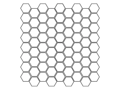 Naklejka Plaster Miodu |HEXAGON| W01 na samochód na auto KOLOR
