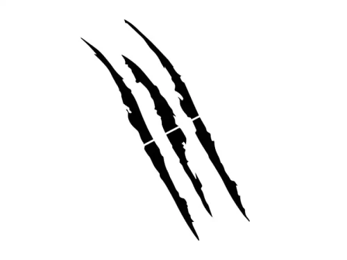 Pazury MONSTER W02 - Naklejka na samochód na auto ODBLASKOWA