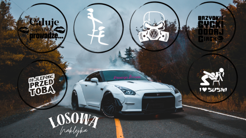 Losowe 2 Naklejki Na Samochód | Na rower | Na auto - Aktualna Promocja! 