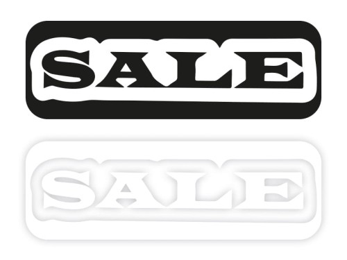 SALE W08 - Naklejka na samochód na auto KOLOR