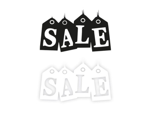 SALE W05 - Naklejka na samochód na auto KOLOR