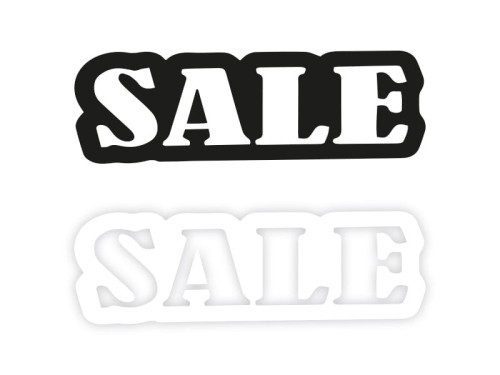 SALE W03 - Naklejka na samochód na auto KOLOR