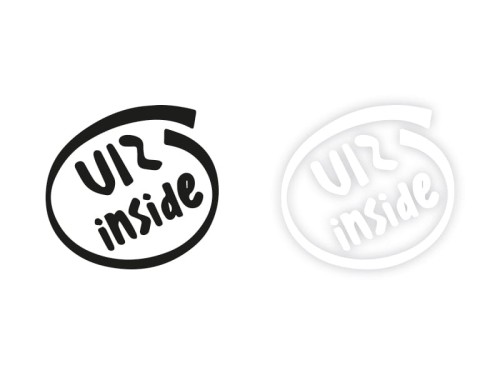 UIZ inside - Naklejka na samochód na auto KOLOR
