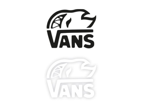 VANS - Naklejka na samochód auto deskorolkę KOLOR