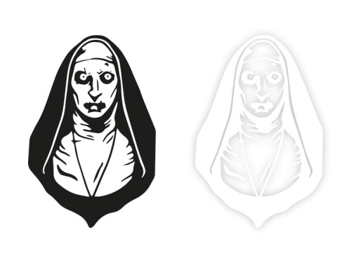 ZAKONNICA - Naklejka na samochód na auto KOLOR