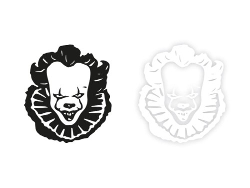 JOKER GROŹNY - Naklejka na samochód na auto KOLOR