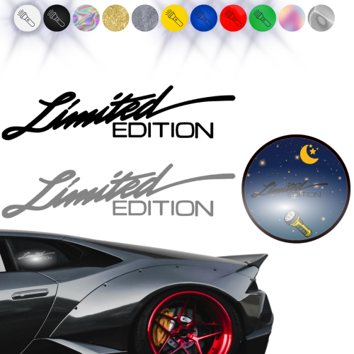 Naklejka LIMITED EDITION W02 na samochód na auto - ODBLASKOWA
