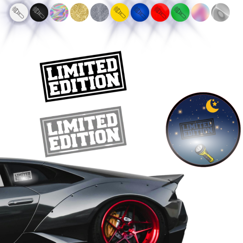 Naklejka LIMITED EDITION W04 na samochód na auto - ODBLASKOWA