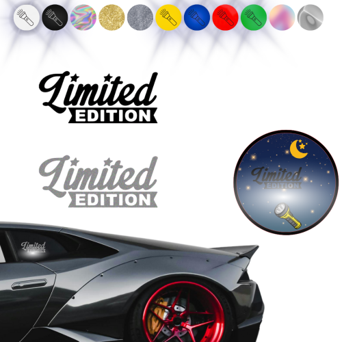 Naklejka LIMITED EDITION W10 na samochód na auto ODBLASKOWA