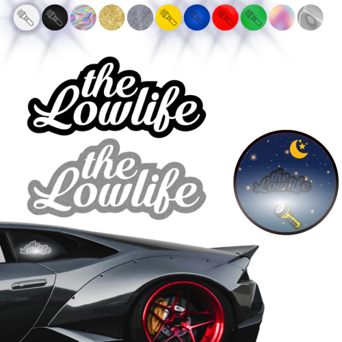 THE LOW LIFE - Naklejka na samochód na auto - ODBLASKOWA