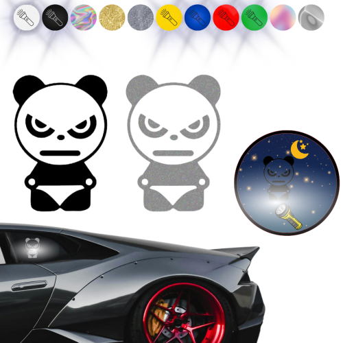 PANDA JDM - Naklejka na samochód na auto - ODBLASKOWA 