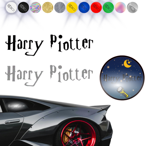 HARRY PIOTTER - Naklejka na samochód na auto ODBLASKOWA