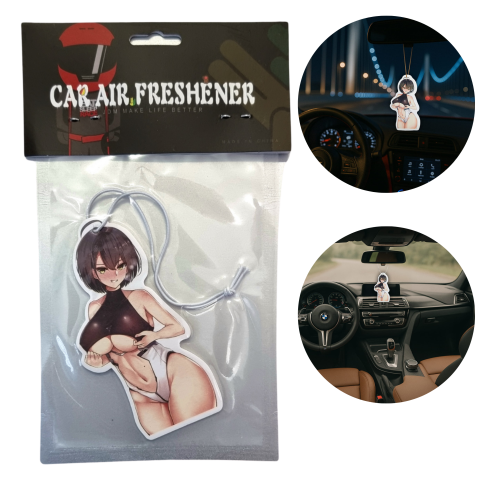 Zawieszka Zapachowa JDM Sexy Anime Girl Biust do Auta, Samochodu