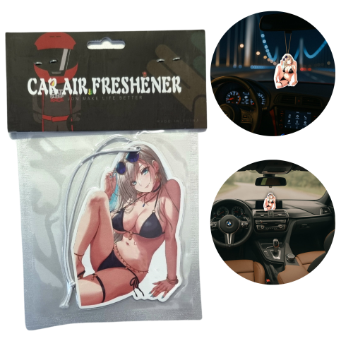 Zawieszka Zapachowa JDM Sexy Anime Girl Bikini do Auta, Samochodu