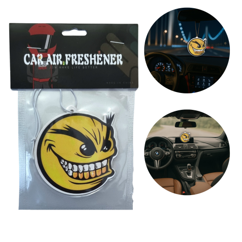 Zawieszka Zapachowa Emoticon ZŁY UŚMIECH do Auta, Samochodu
