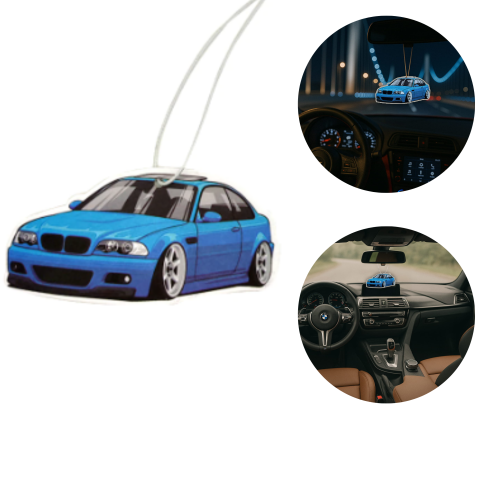 Zawieszka Zapachowa do Auta, samochodu - BMW E46 jasnoniebieski