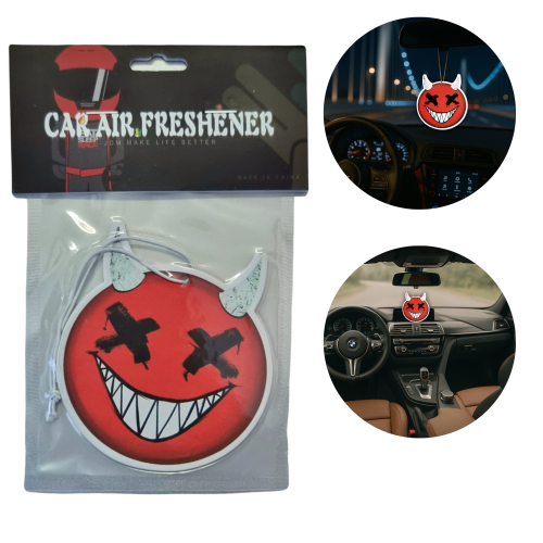 Zawieszka Zapachowa EVIL SMILEY FACE do Auta, Samochodu